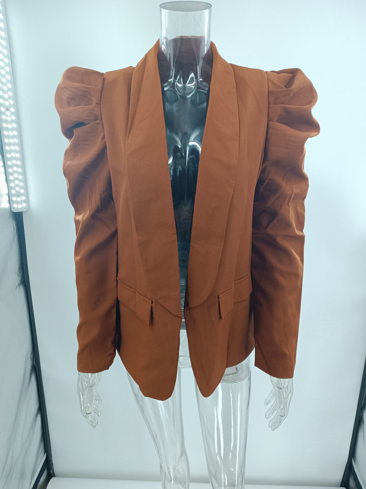 Women's Fashion Solid Color Blazer Blazer display picture 4