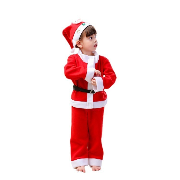 クリスマス子供服男の子女の子コスチューム演技服幼稚園服クリスマスコスチュームサンタクロース|undefined