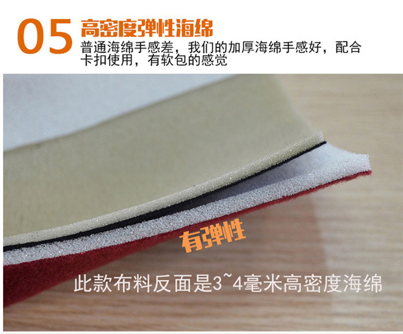 Car Ceiling Cloth Self-Adhesive Original Car Fabric with Sponge Interior Modification Refurbished Car Roof Replacement Ceiling Falling Off Wholesale