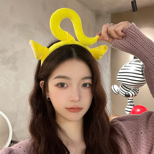 Teletubbies headband internet celebrity  new style funny and cute face wash headband headband hairpin hair accessories