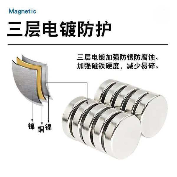 Round strong magnet