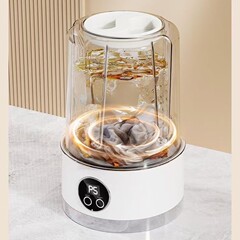 下着や靴下用のポータブルミニ洗濯機、ハンズフリーラビングアーティファクト、充電式小型全自動ワイヤレス洗濯カップ