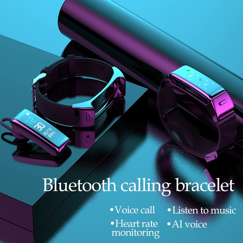 Браслет, наушники, универсальные смарт-часы, Bluetooth, 2 в 1