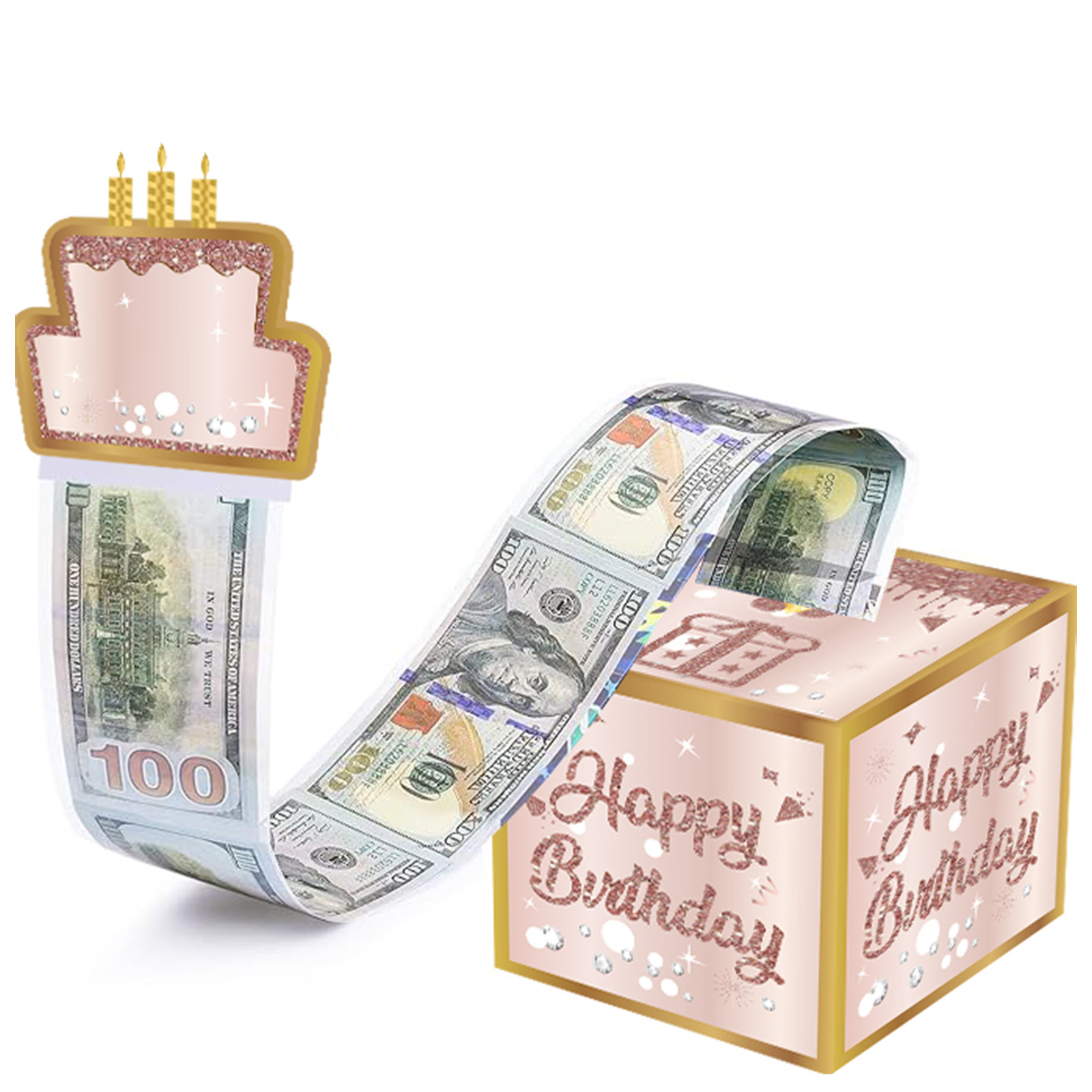 스팟 핑크 골드 클래식 연령 유니버설(독점 디자인)