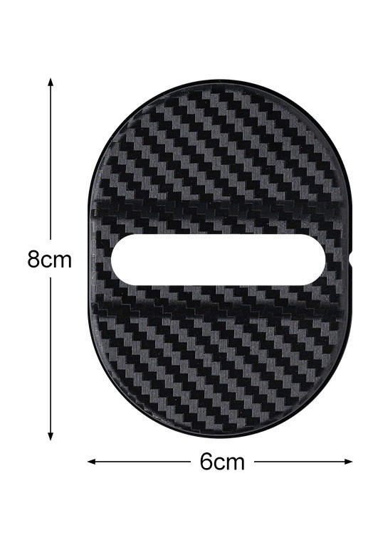 Cubierta protectora de bloqueo de puerta en bolsa negra (4 paquetes)