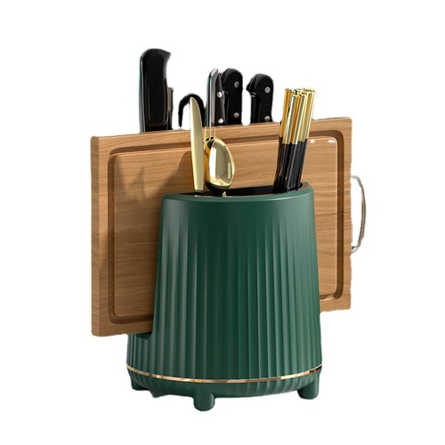 Knife holder storage rack rotating knife holder chopsticks and knife storage rack all-in-one home kitchen special kitchen knife holder chopping board rack