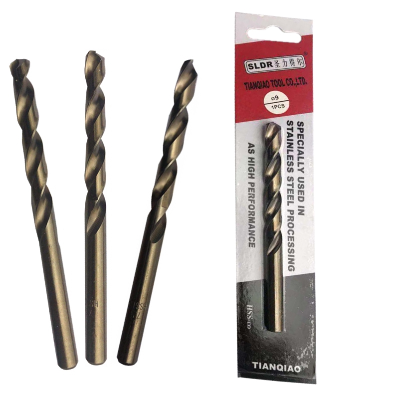 Sanlider taladro de torsión de cobalto M42 taladro de torsión de mango recto de cobalto taladro de pistola taladro de 0.3-13mm