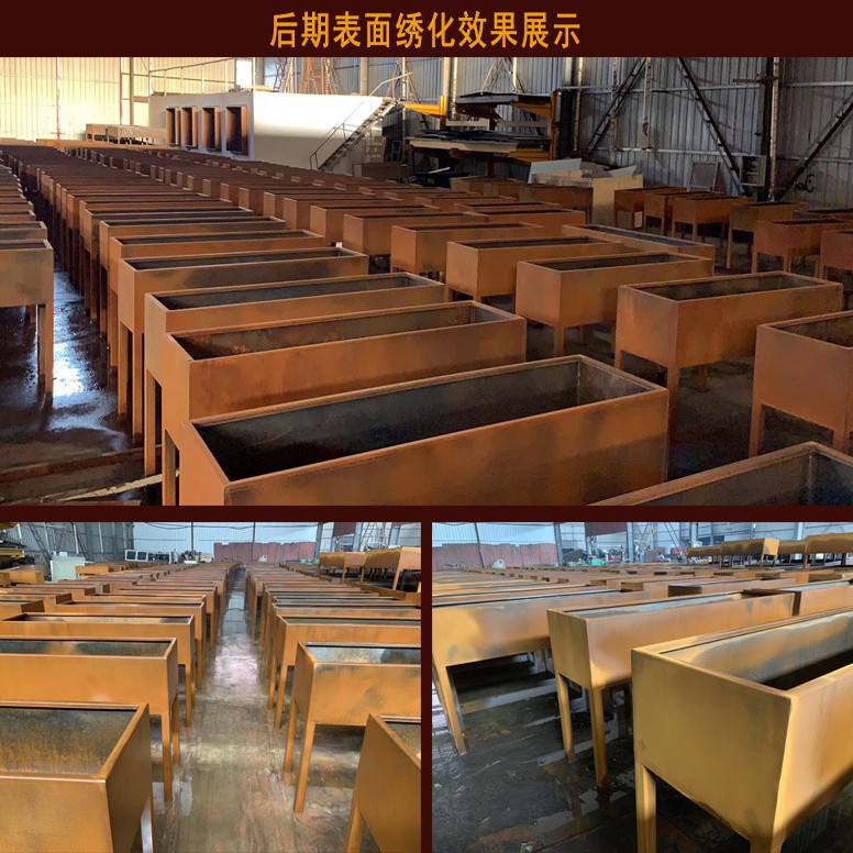 耐候钢板景观幕墙焊接安装锈蚀耐候板景观幕墙做旧锈蚀耐候板加工
