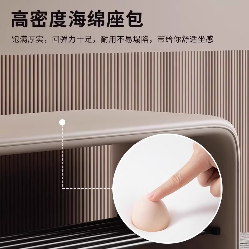 门口家用换鞋凳入户轻奢高级感进门可坐可收纳穿鞋凳鞋架一体鞋柜|undefined