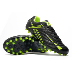 Grass Football Shoes Running Crumb Rubber Anti-Slip Breathable Student Super Fiber Leather Wear-Resistant Shoes Long Nail Football Shoes Small Size Men