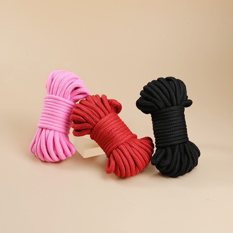 Cuerdas de algodón, cuerdas de algodón, juguetes alternativos, ataduras, artículos sexuales sexuales para hombres 60 pcs / caja