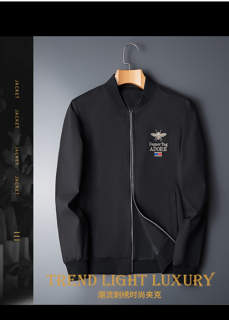 Basebolljacka för män casual stil modern ungdomsjacka_voghion.com