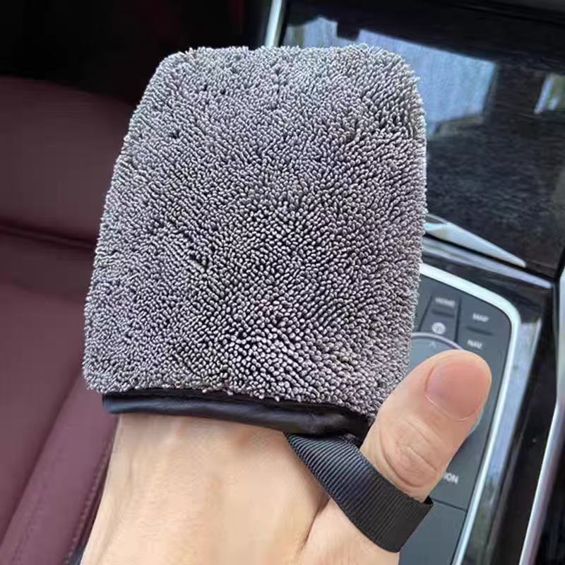 Nano Car Cleaning Gloves, High-End Leather Cleaning Gloves for Cleaning Seat Interiors, Dirt and Water Marks