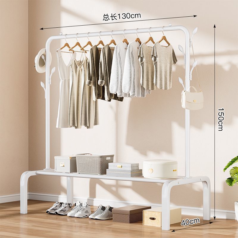 Percha de ropa móvil con ruedas tipo piso percha de ropa de dormitorio sala de estar doméstica red percha de ropa de lujo ligera percha de ropa al por mayor