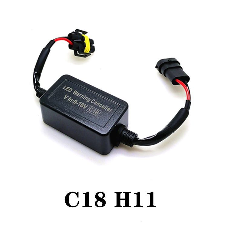 Venta caliente transfronteriza C18 coche LED faro super fuerte decodificador H7 faro anti-Parpadeo anti-interferencia eliminador de fallos
