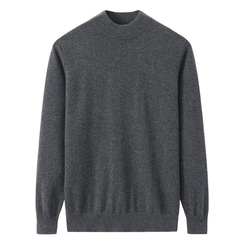Erol City Dos 25 Autumn/Winter Pure Cashmere Sweater Men's Half-Turtleneck Loose Pullover Base Sweater Versatile and Warm