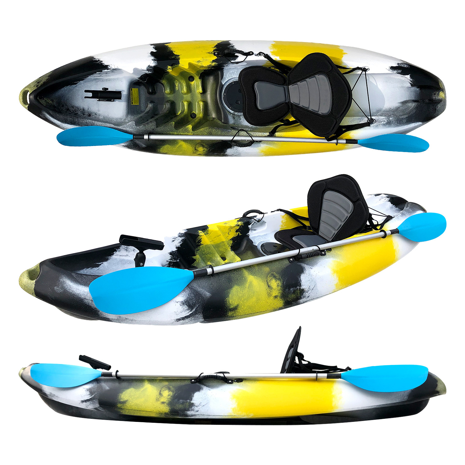 TOLEE Skin Water Rowing Canoe Fishing Boat