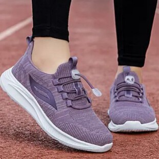 2025 Spring New Men's and Women's Breathable Fly-Knit Lightweight and Comfortable Walking Shoes for Middle-Aged and Elderly Mothers' Shoes, Sports and Casual Shoes