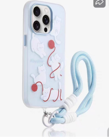 Cartoon ins raya oso chica para 15ProMax funda para teléfono móvil iPhone14 Apple 13/12 cadena 15