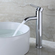 玻璃盆面盆水龍頭冷熱洗臉盆洗手盆單孔浴室加高台盆水龍頭台上盆