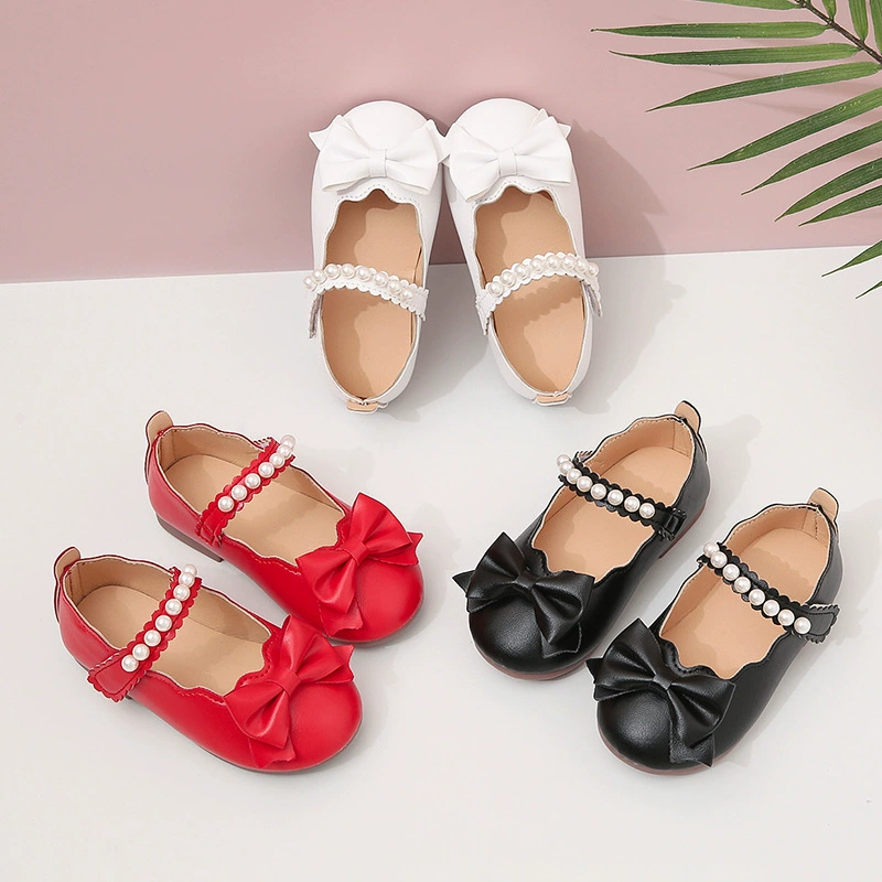 Детские туфли Эльзы 2024: Новинка осени, кожаные туфли для девочек, детские туфли для выступлений с кристаллами, мягкая подошва, однотонные туфли