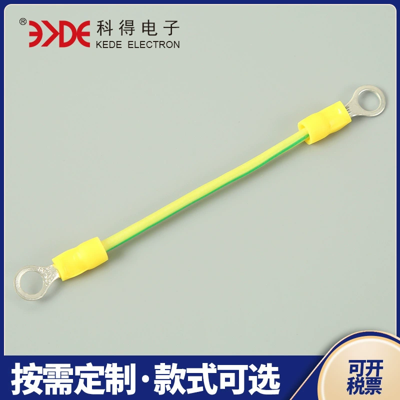 Линия заземления оптической пластины 0,5-4 квадратных желто-зеленый двухцветный провод заземления