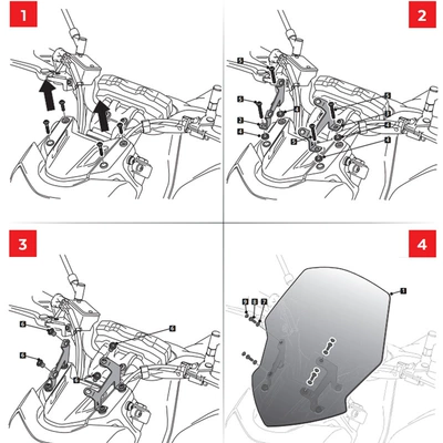 motorcycle front windshield — Motorcycle front windshield