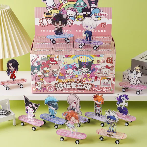 Acrylic Cartoon Brand Scooter Brand Brand Peripheral Mini Toy Sanrio Coarse Series Wholesale