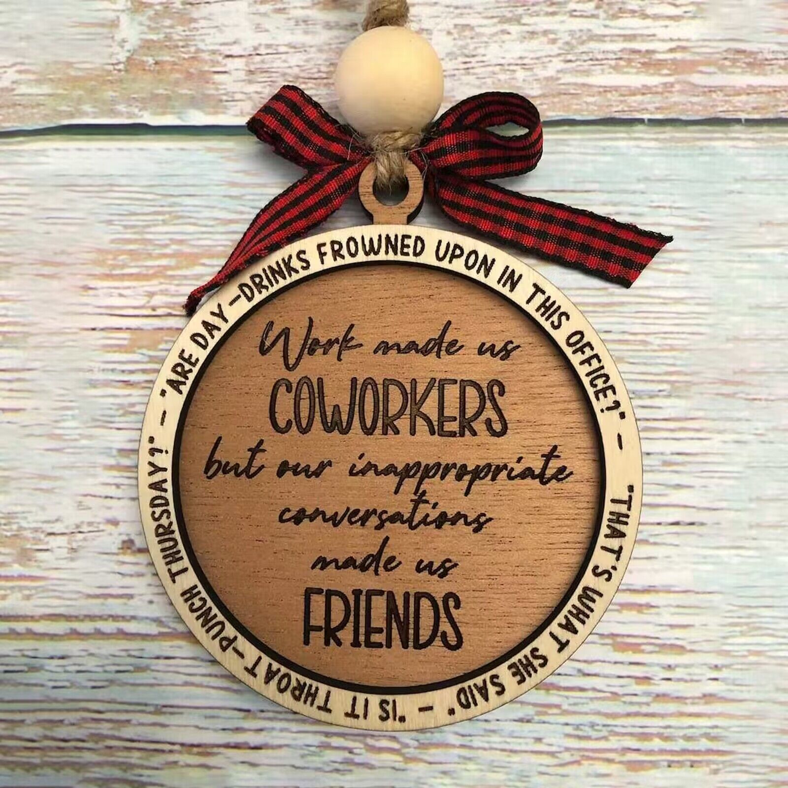 Divertido sujetador ornamento decoración favorita del amigo divertido Navidad decoración colgante árbol de Navidad ornamento colgante