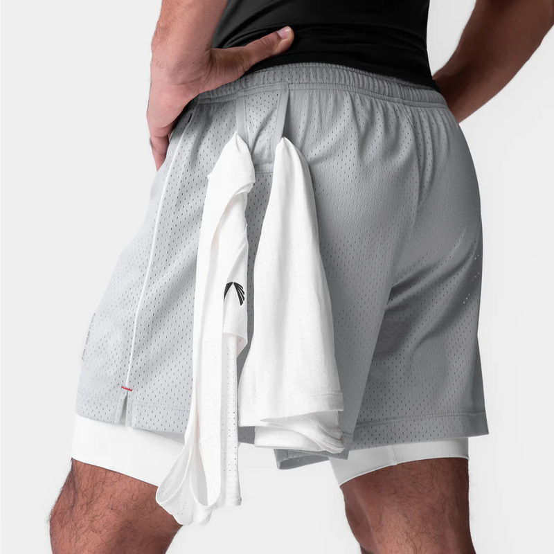 Crazy Muscle Summer Men's Sports Casual Shorts Hole Eye Breathable Fitness Training American Quick-Drying Basketball Shorts Crazy Muscle Summer Men's Sports Casual Shorts Hole Eye Breathable Fitness Training American Quick-Drying Basketball Shorts