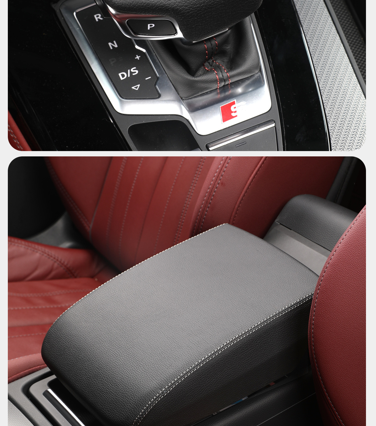 Suitable for 15-25 Models of Audi Q5L Center Control Panel, Gear Lever, Air Vent, Interior Modification and Upgrade Supplies, Center Console