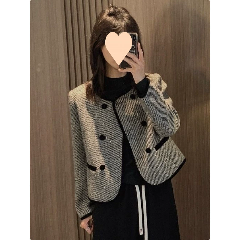 Ароматный стиль короткий жакет 2025 новый осенне-зимний миниатюрный высококлассный модный топ