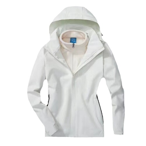 Three-in-one jacket with printed embroidered LOGO for men and women, winter waterproof outdoor sports jacket, school uniform manufacturer wholesale