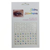 Adhesive nail decoration for face for eye makeup, sticker, with gem