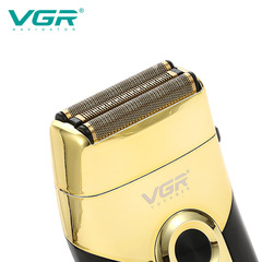 VGR383 Cross-border New LCD Digital Retro Electric Shaver IPX4 Waterproof Reversible Razor Whitening Device