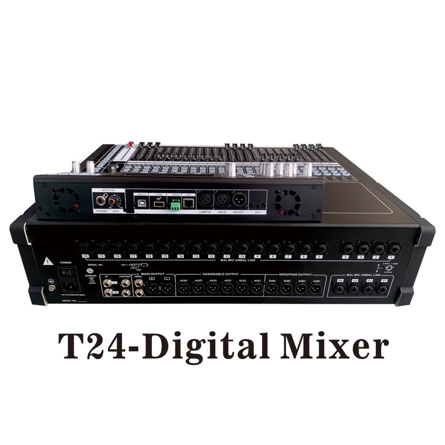 Mezclador digital de escenario Mesa digital 24 vías T24
