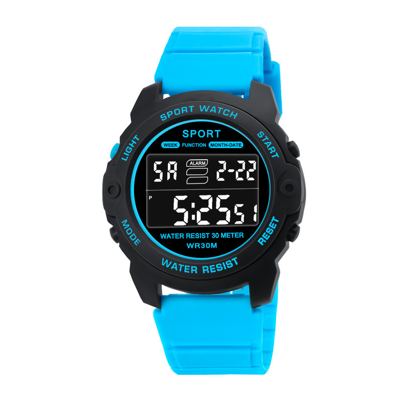 Moda juvenil deportivo nocturna relojes electrónicos relojes electrónicos de alarma al aire libre estudiantes de secundaria al por mayor