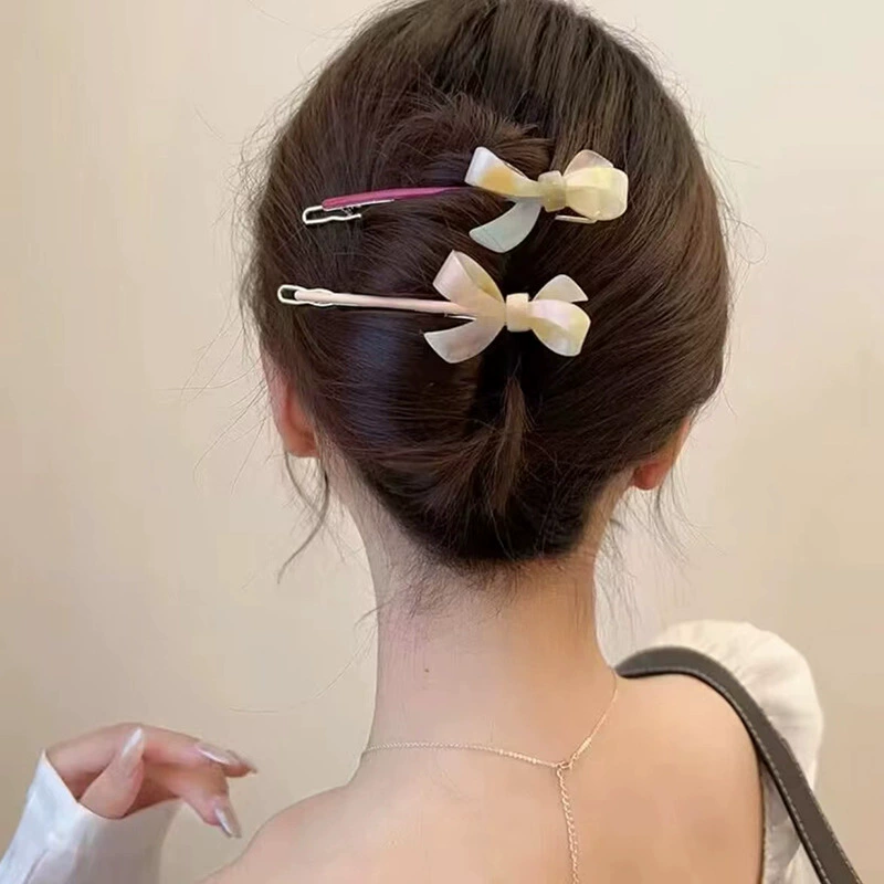 Заколка- Hairgrip с бантом, краб-пин, аксессуар для волос, стиль высокого класса