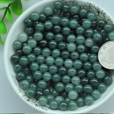 翡翠a商品油青散珠氷種玉玉丸珠diy部品ブレスレットネックレス珠部品4mm-13mm|undefined