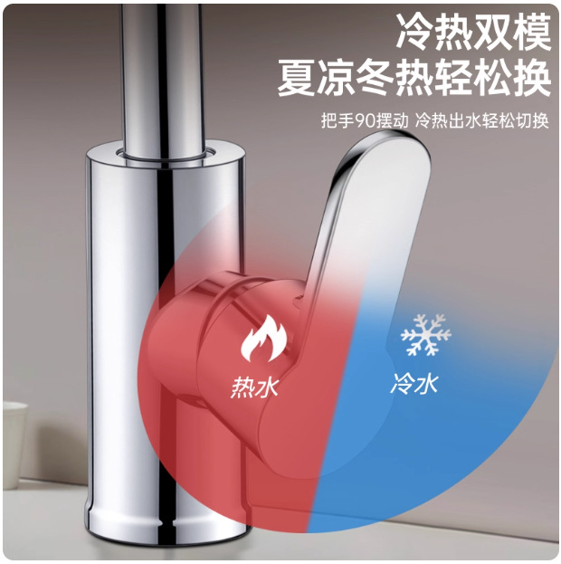 Fábrica directa lavabo grifo de material de plástico agua caliente y fría un solo mango de doble agujero tipo inodoro baño