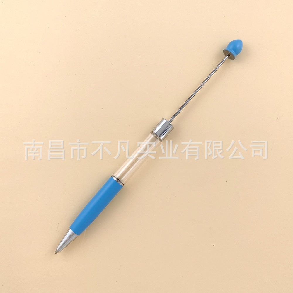 Punto al por mayor de metal tubo vacío bolígrafo DIY cristal diamante flor seca Shell con cuentas de pluma transparente varilla media pluma de aceite