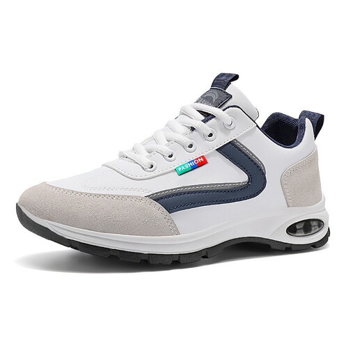 New men's large size autumn shoes, casual sports running travel shoes with anti-slip, wear-resistant air cushion.