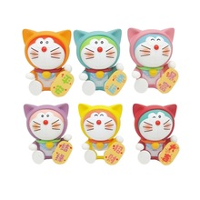 跨境6款祈愿机器猫手办 卡通哆啦A梦叮当猫公仔车载摆件模型