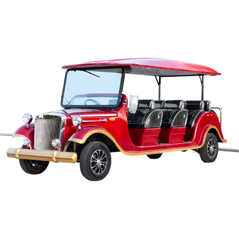 Электрический экскурсионный автомобиль, 11-местный, для живописных мест, туристических автобусов, отделов продаж недвижимости, осмотра автодомов, ресепшена отеля, классический автомобиль.