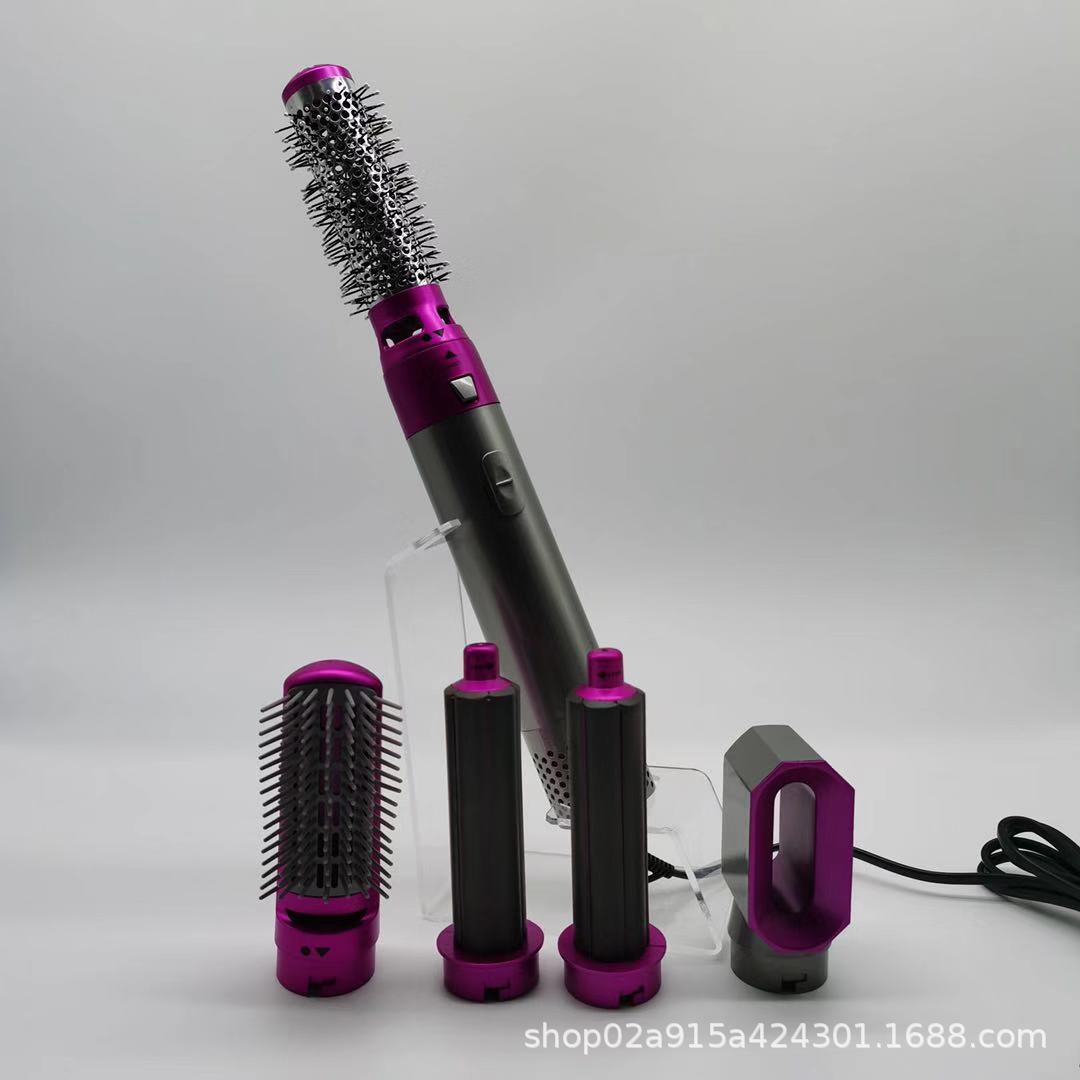 Amazon Cross-Border Curling Stick 5 - in - 1 Pein de aire caliente Pein de cabello curling secador de cabello de cabello recto succión automática image 4