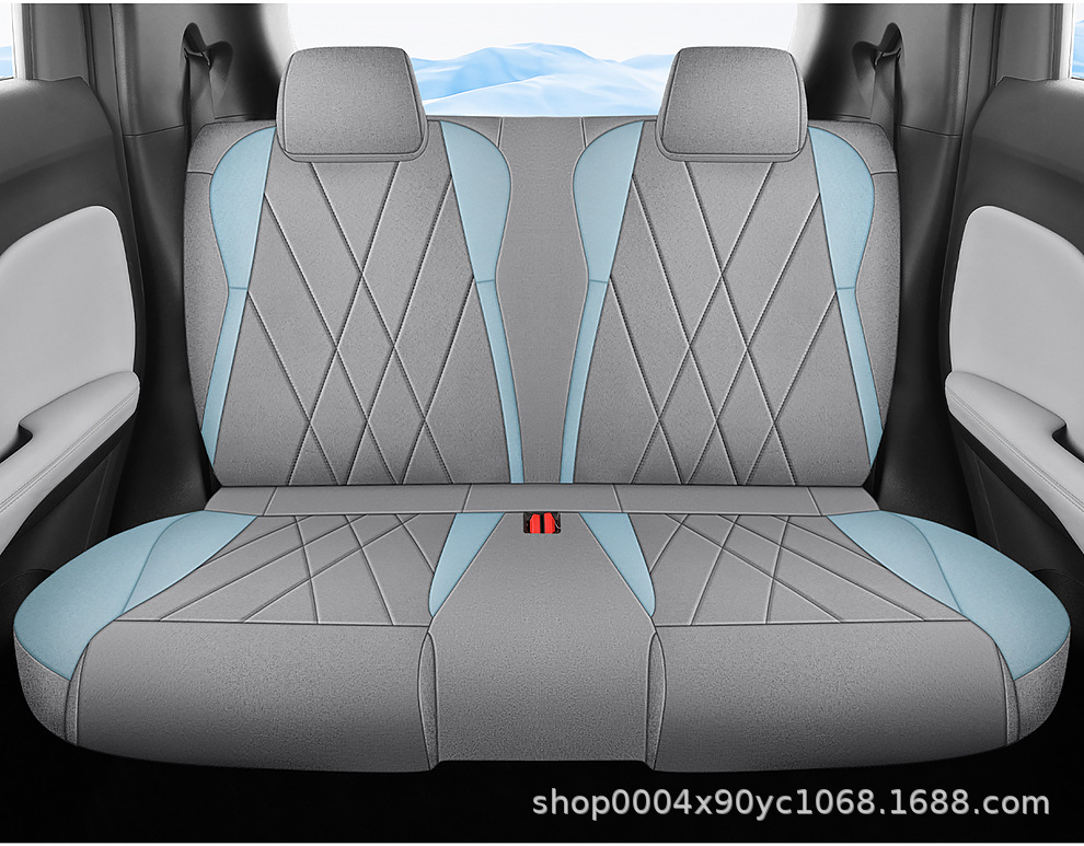 Byd Seagull Car Seat Cushion Seat Cover Special Cushion Four-Season Breathable Sun Protection Linen Four-Season Universal Half Pack