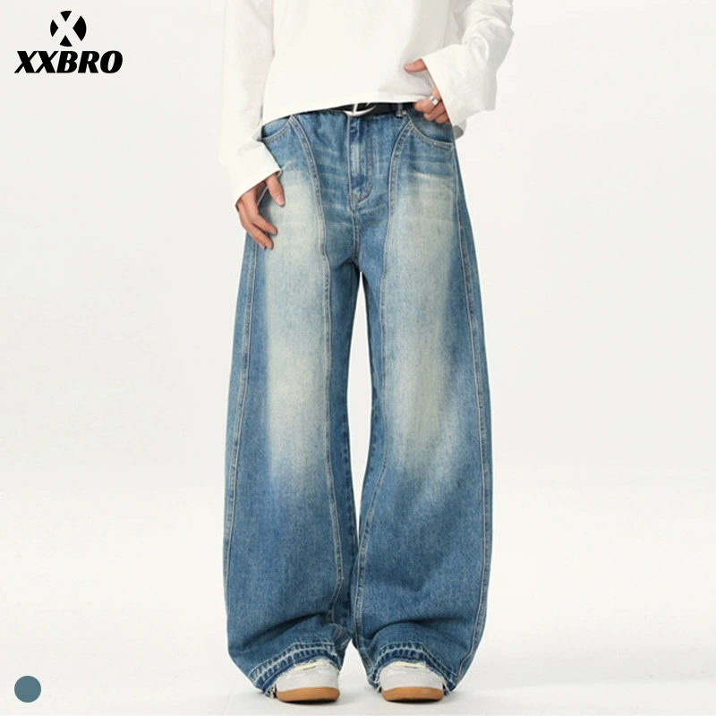 Xxbro мужская одежда # американское старое уличное стирание штаны с мачете мужские джинсы красивые пары брюки