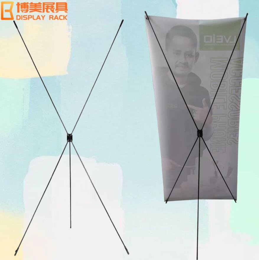 厂家批发弓形纤维杆X展架60*160 80*180室内外活动广告海报展示架