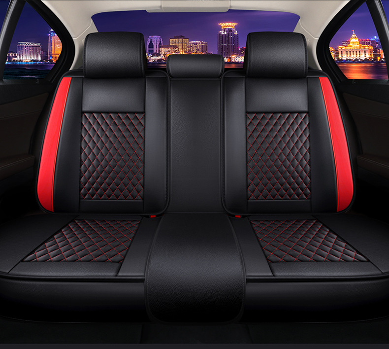 Cross-border foreign trade car seat cushion wear-resistant leather surrounded by four seasons universal seat cover source factory foreign trade wholesale
