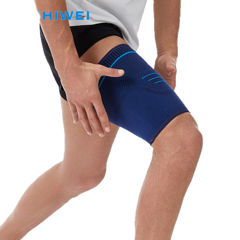 Suministro directo de fábrica de protección de muslos deportivos presurizados ligeros, leggings de punto de compresión, elástico de cuatro lados, absorción de sudor, baloncesto para correr al aire libre image 6